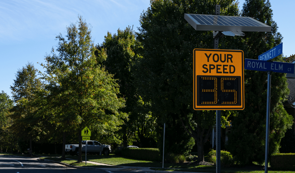 Shield 15 Solar Radar Speed Signs can help reduce speeding and collect traffic data